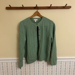 VINTAGE Appleseed’s Cable Knit Cardigan Sweater